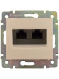  - Legrand Valena Крем Розетка комп(RJ45) 2-ая 5 кат.крепление винт с лапками (774131)