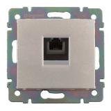  - Legrand Valena Алюминий Розетка комп(RJ45) 1-ая 5 кат ISDN 300MHz 8конт (770141)