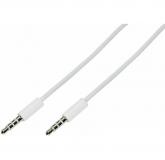  - REXANT Аудио кабель 3,5 мм штекер-штекер 0,5М белый (18-1105)