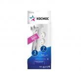  - Удлинитель 3х7м без заземл. 16А IP20 ПВС 2х1 Космос YKsm7m-3g(K)