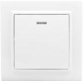  - Выключатель 1-кл. СП Минск 10А IP20 с индикатором бел. Basic EKF ERV10-121-10