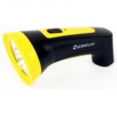  - Фонарь LED 3804M (аккум. 220В черн./желт. 4 LED SLA пласт. коробка) Ultraflash 12867