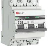  - Выключатель автоматический модульный 3п C 20А 4.5кА ВА 47-63 PROxima EKF mcb4763-3-20C-pro