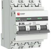  - Выключатель автоматический модульный 3п B 25А 4.5кА ВА 47-63 PROxima EKF mcb4763-3-25B-pro