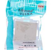  - Переключатель проходной 1-кл. СП Vesna механизм крем. LEZARD 742-0388-105