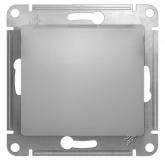  - Выключатель 1-кл. СП Glossa 10А IP20 (сх. 1) 10AX механизм алюм. SE GSL000311
