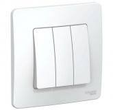  - Выключатель 3-кл. СП Blanca 10А IP20 (сх. 1+1+1) 250В бел. SE BLNVS100501