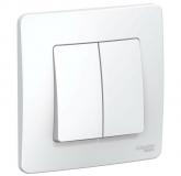  - Переключатель проходной 2-кл. СП Blanca 10А IP20 (сх. 6+6) 250В бел. SE BLNVS106601