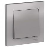  - Выключатель 1-кл. СП AtlasDesign 10А IP20 (сх. 1) 10AX в сборе алюм. SE ATN000312