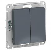  - Выключатель 2-кл. СП AtlasDesign 10А IP20 (сх. 5) 10AX механизм грифель SE ATN000751