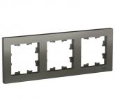  - Рамка 3-м AtlasDesign универс. сталь SE ATN000903