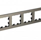  - Рамка 4-м AtlasDesign Nature метал. латунь SE ATN312204