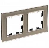  - Рамка 2-м AtlasDesign Nature стекло шампань SE ATN320502