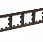  - Рамка 4-м AtlasDesign Nature стекло мокко SE ATN320604