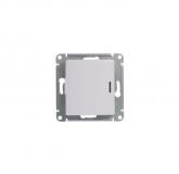  - Переключатель проходной 1-кл. СП Glossa 10А IP20 (сх. 6а) 10AX с подсветкой механизм бел. SE GSL000163