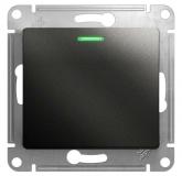  - Переключатель проходной 1-кл. СП Glossa 10А IP20 (сх. 6а) 10AX с подсветкой механизм антрацит SE GSL000763