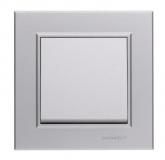 - Выключатель 1-кл. СП Karea 10А IP20 сереб. Makel 56065001