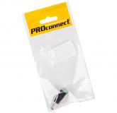  - Разъем питание на кабель, штекер 2,1х5,5x10мм с клеммной колодкой, (1шт) (пакет) PROconnect (14-0314-4-7)
