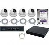  - IPTRONIC IP Dome Квартира 4Tb Kit 4-1